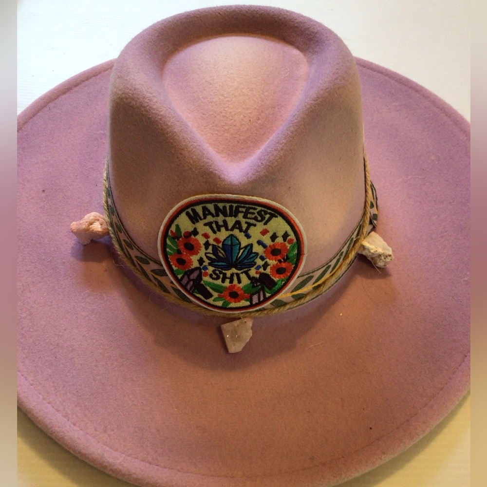 NEW ! Upcycled Ruxpinsrags  'Manifest That Shit' Patch rancher